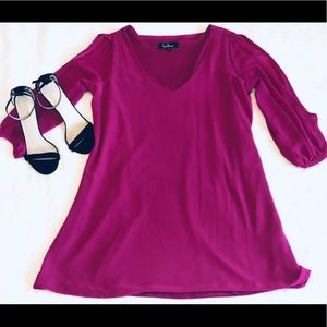 Lulus Magenta Shift Dress